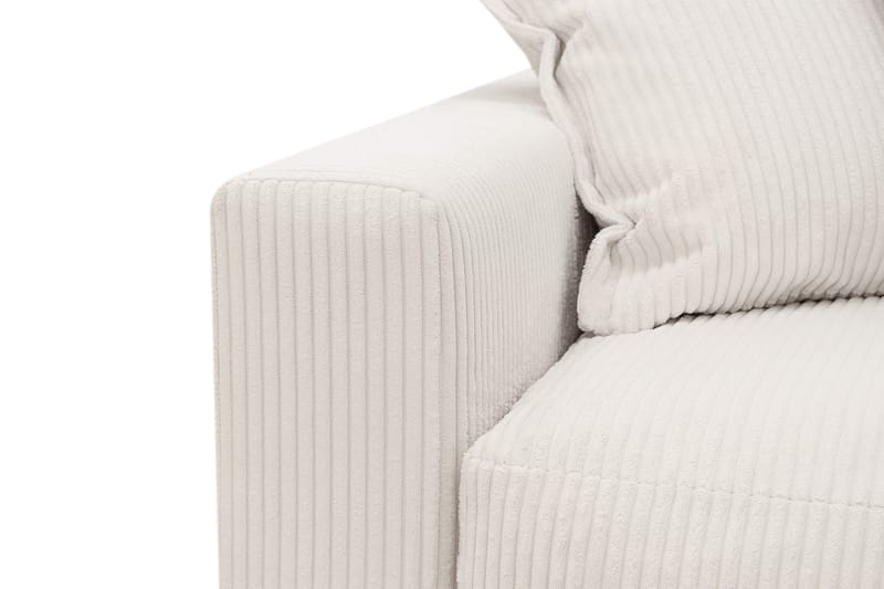 Valencia Extra Djup 4-sits Soffa med Schäslong Höger - Benvit - Möbler - Soffa - Divansoffor & schäslongsoffa