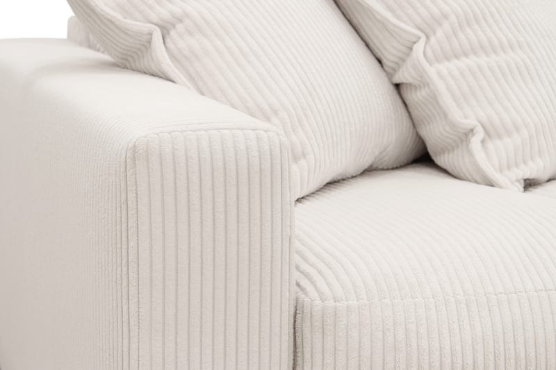 Valencia Extra Djup 4-sits Soffa med Schäslong Höger - Benvit - Möbler - Soffa - Divansoffor & schäslongsoffa
