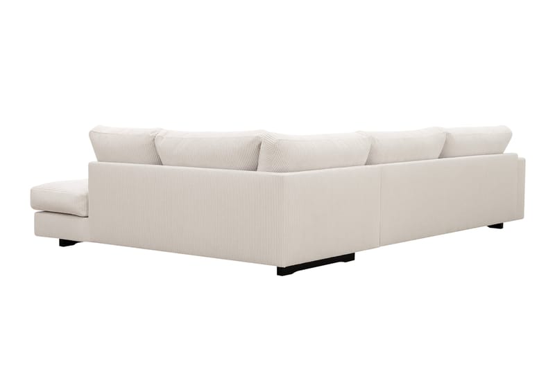 Valencia Extra Djup 4-sits Soffa med Schäslong Höger - Benvit - Möbler - Soffa - Divansoffor & schäslongsoffa