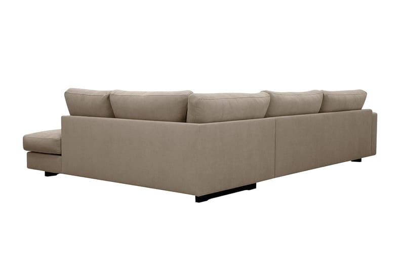 Valencia Extra Djup 4-sits Soffa med Schäslong Höger - Brun - Möbler - Soffa - Divansoffor & schäslongsoffa