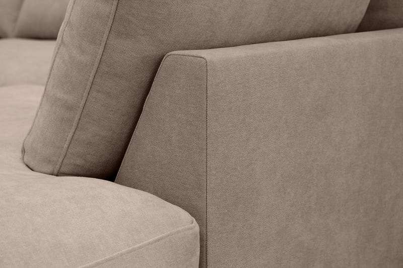 Valencia Extra Djup 4-sits Soffa med Schäslong Höger - Mörkbrun - Möbler - Soffa - Divansoffor & schäslongsoffa