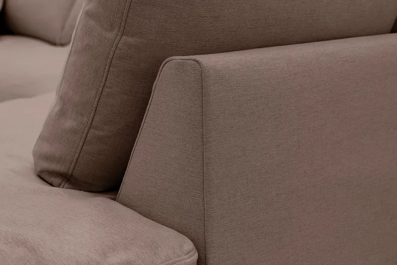 Valencia Extra Djup 4-sits Soffa med Schäslong Höger - Mörkbrun - Möbler - Soffa - Divansoffor & schäslongsoffa