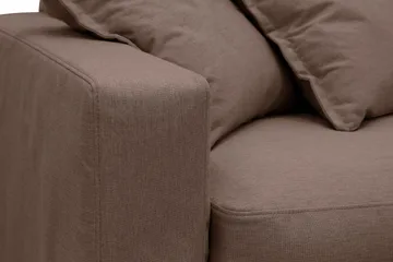 Valencia Extra Djup 4-sits Soffa med Schäslong Höger - Mörkbrun - Möbler - Soffa - Divansoffor & schäslongsoffa
