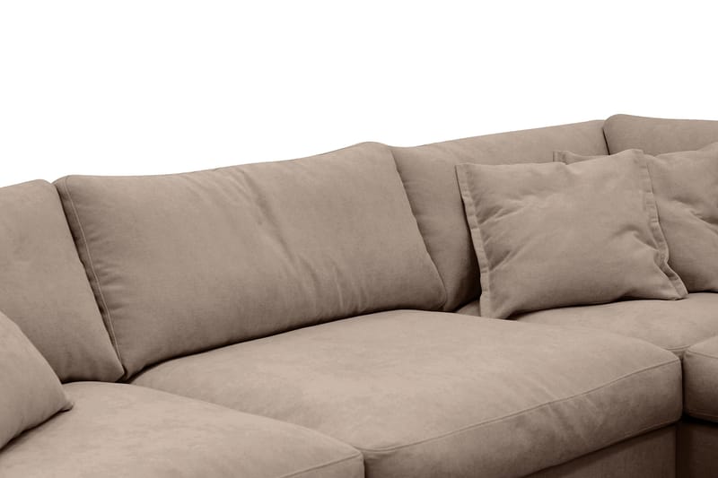 Valencia Extra Djup 4-sits Soffa med Schäslong Höger - Mörkbrun - Möbler - Soffa - Divansoffor & schäslongsoffa