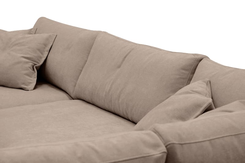 Valencia Extra Djup 4-sits Soffa med Schäslong Höger - Mörkbrun - Möbler - Soffa - Divansoffor & schäslongsoffa