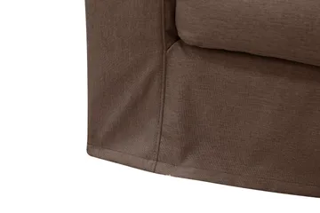 Valencia Extra Djup 4-sits Soffa med Schäslong Höger - Mörkbrun - Möbler - Soffa - Divansoffor & schäslongsoffa
