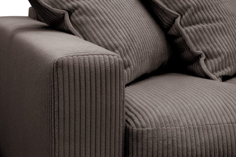 Valencia Extra Djup 4-sits Soffa med Schäslong Höger - Mörkgrå - Möbler - Soffa - Divansoffor & schäslongsoffa