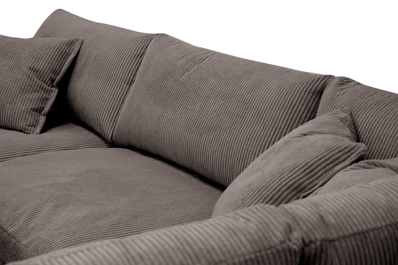Valencia Extra Djup 4-sits Soffa med Schäslong Höger - Mörkgrå - Möbler - Soffa - Divansoffor & schäslongsoffa