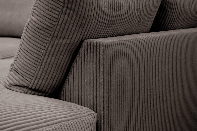 Valencia Extra Djup 4-sits Soffa med Schäslong Höger - Mörkgrå - Möbler - Soffa - Divansoffor & schäslongsoffa