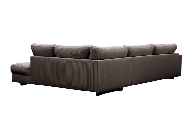 Valencia Extra Djup 4-sits Soffa med Schäslong Höger - Mörkgrå - Möbler - Soffa - Divansoffor & schäslongsoffa