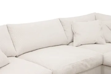 Valencia Extra Djup 4-sits Soffa med Schäslong Höger - Offwhite - Möbler - Soffa - Divansoffor & schäslongsoffa