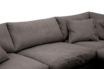 Valencia Extra Djup 4-sits Soffa med Schäslong Höger - Taupe - Möbler - Soffa - Divansoffor & schäslongsoffa