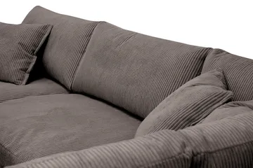 Valencia Extra Djup 4-sits Soffa med Schäslong Höger - Taupe - Möbler - Soffa - Divansoffor & schäslongsoffa
