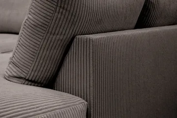 Valencia Extra Djup 4-sits Soffa med Schäslong Höger - Taupe - Möbler - Soffa - Divansoffor & schäslongsoffa