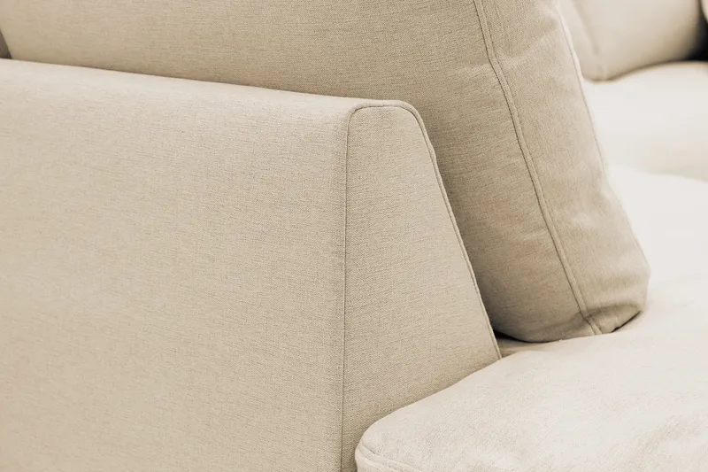 Valencia Extra Djup 4-sits Soffa med Schäslong Vänster - Beige - Möbler - Soffa - Divansoffor & schäslongsoffa - 4 sits soffa med divan