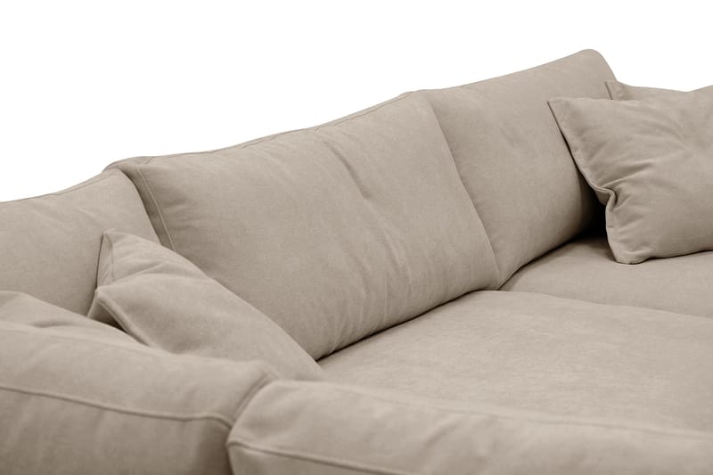 Valencia Extra Djup 4-sits Soffa med Schäslong Vänster - Brun - Möbler - Soffa - Divansoffor & schäslongsoffa