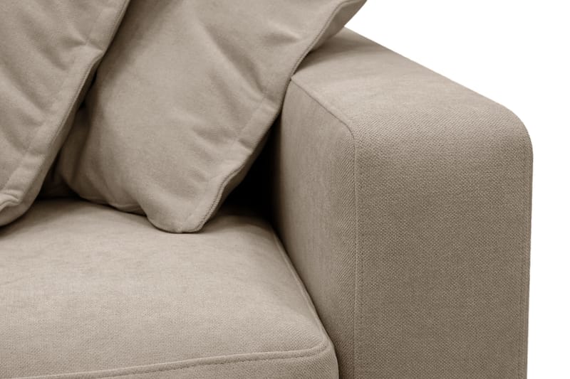 Valencia Extra Djup 4-sits Soffa med Schäslong Vänster - Brun - Möbler - Soffa - Divansoffor & schäslongsoffa