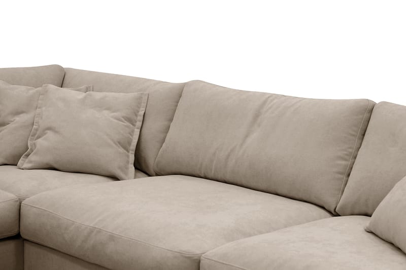 Valencia Extra Djup 4-sits Soffa med Schäslong Vänster - Brun - Möbler - Soffa - Divansoffor & schäslongsoffa