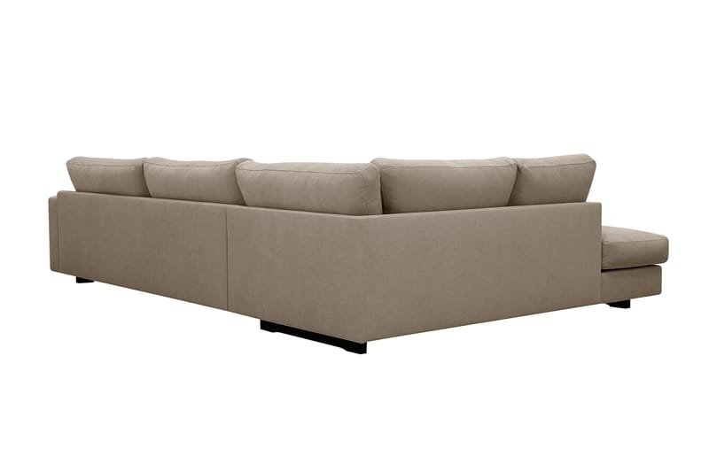 Valencia Extra Djup 4-sits Soffa med Schäslong Vänster - Brun - Möbler - Soffa - Divansoffor & schäslongsoffa