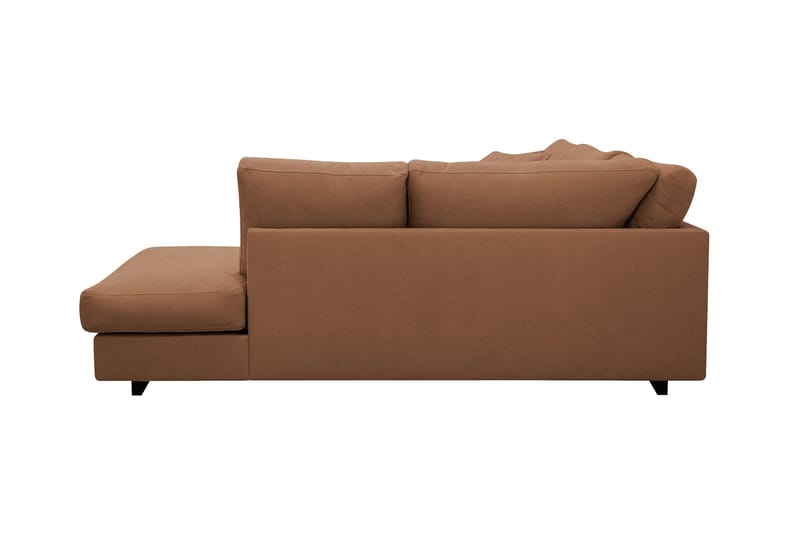 Valencia Extra Djup 4-sits Soffa med Schäslong Vänster - Gulbrun - Möbler - Soffa - Divansoffor & schäslongsoffa