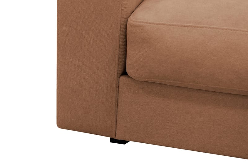 Valencia Extra Djup 4-sits Soffa med Schäslong Vänster - Gulbrun - Möbler - Soffa - Divansoffor & schäslongsoffa