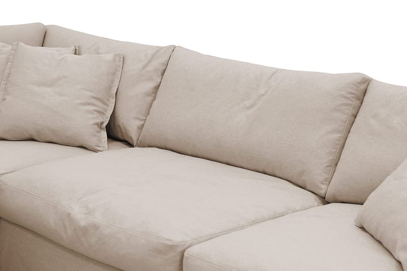 Valencia Extra Djup 4-sits Soffa med Schäslong Vänster - Ljusbrun - Möbler - Soffa - Divansoffor & schäslongsoffa - 4 sits soffa med divan
