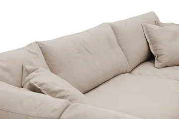 Valencia Extra Djup 4-sits Soffa med Schäslong Vänster - Ljusbrun - Möbler - Soffa - Divansoffor & schäslongsoffa