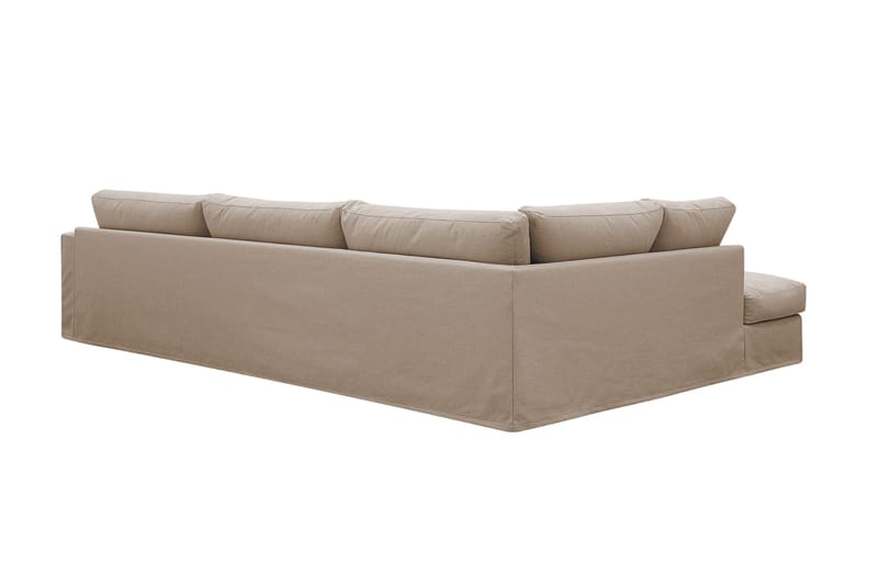 Valencia Extra Djup 4-sits Soffa med Schäslong Vänster - Ljusbrun - Möbler - Soffa - Divansoffor & schäslongsoffa - 4 sits soffa med divan