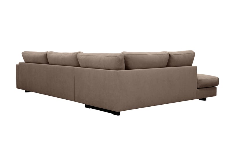 Valencia Extra Djup 4-sits Soffa med Schäslong Vänster - Mörkbrun - Möbler - Soffa - Divansoffor & schäslongsoffa