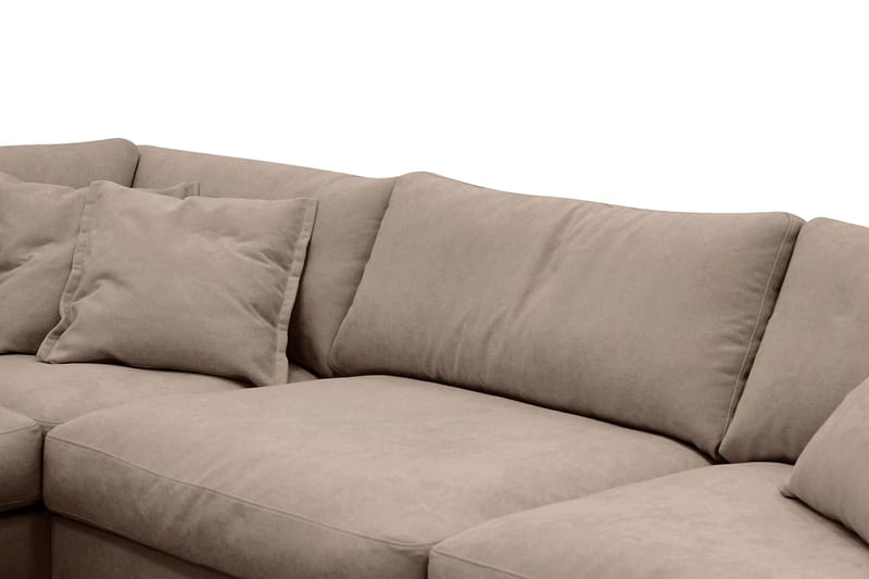 Valencia Extra Djup 4-sits Soffa med Schäslong Vänster - Mörkbrun - Möbler - Soffa - Divansoffor & schäslongsoffa