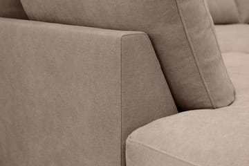 Valencia Extra Djup 4-sits Soffa med Schäslong Vänster - Mörkbrun - Möbler - Soffa - Divansoffor & schäslongsoffa