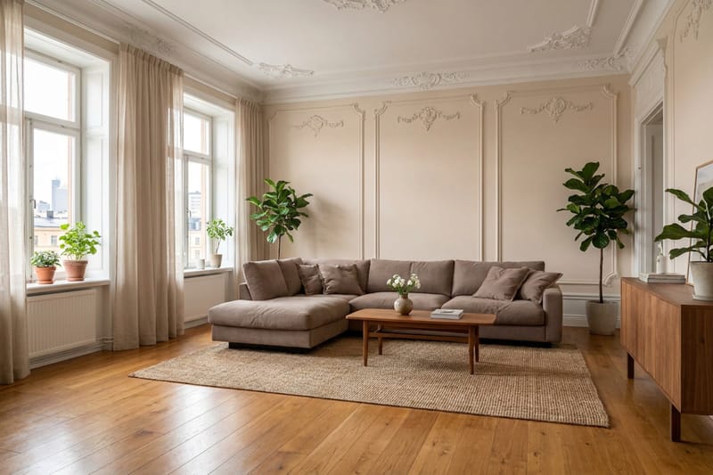 Valencia Extra Djup 4-sits Soffa med Schäslong Vänster - Mörkbrun - Möbler - Soffa - Divansoffor & schäslongsoffa