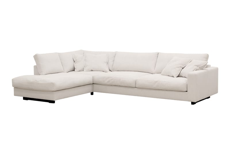 Valencia Extra Djup 4-sits Soffa med Schäslong Vänster - Offwhite - Möbler - Soffa - Divansoffor & schäslongsoffa