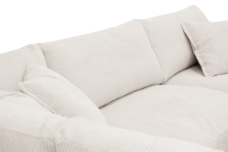 Valencia Extra Djup 4-sits Soffa med Schäslong Vänster - Offwhite - Möbler - Soffa - Divansoffor & schäslongsoffa