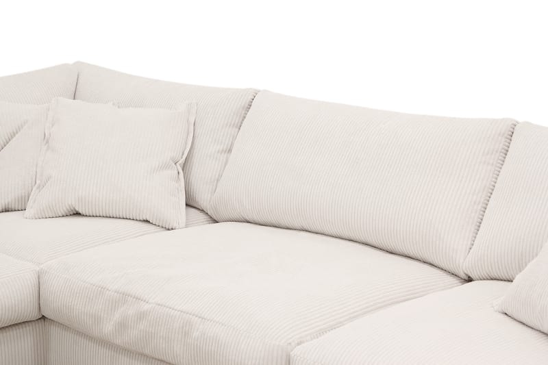 Valencia Extra Djup 4-sits Soffa med Schäslong Vänster - Offwhite - Möbler - Soffa - Divansoffor & schäslongsoffa