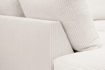 Valencia Extra Djup 4-sits Soffa med Schäslong Vänster - Offwhite - Möbler - Soffa - Divansoffor & schäslongsoffa