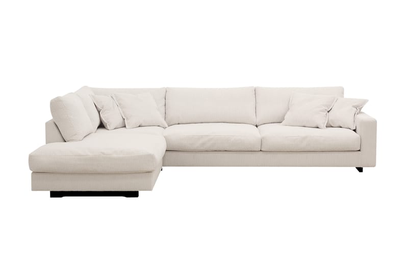 Valencia Extra Djup 4-sits Soffa med Schäslong Vänster - Offwhite - Möbler - Soffa - Divansoffor & schäslongsoffa
