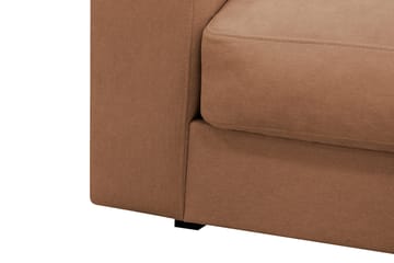 Valencia Extra Djup 4-sits Soffa med Schäslong Vänster - Rostbrun - Möbler - Soffa - Divansoffor & schäslongsoffa
