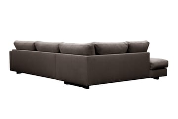 Valencia Extra Djup 4-sits Soffa med Schäslong Vänster - Taupe - Möbler - Soffa - Divansoffor & schäslongsoffa