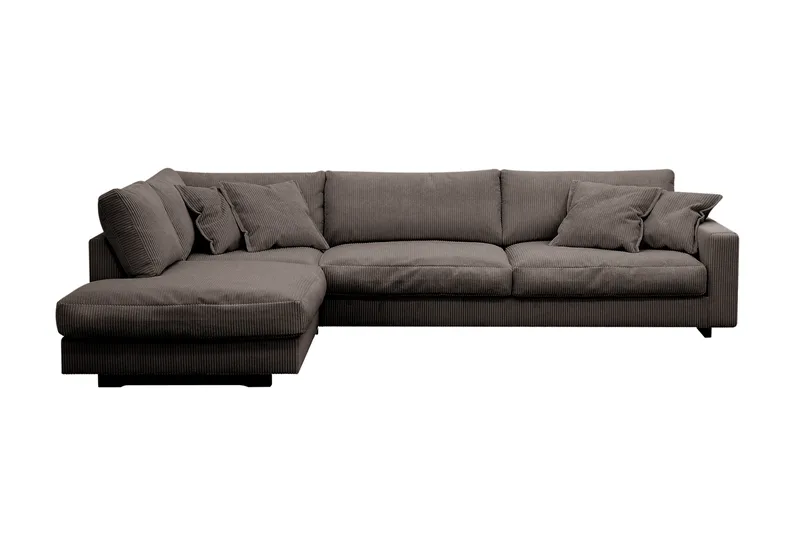 Valencia Extra Djup 4-sits Soffa med Schäslong Vänster, Taupe