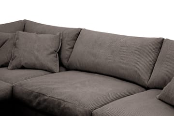 Valencia Extra Djup 4-sits Soffa med Schäslong Vänster - Taupe - Möbler - Soffa - Divansoffor & schäslongsoffa