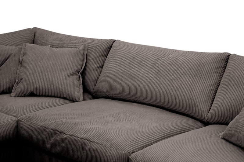 Valencia Extra Djup 4-sits Soffa med Schäslong Vänster - Taupe - Möbler - Soffa - Divansoffor & schäslongsoffa