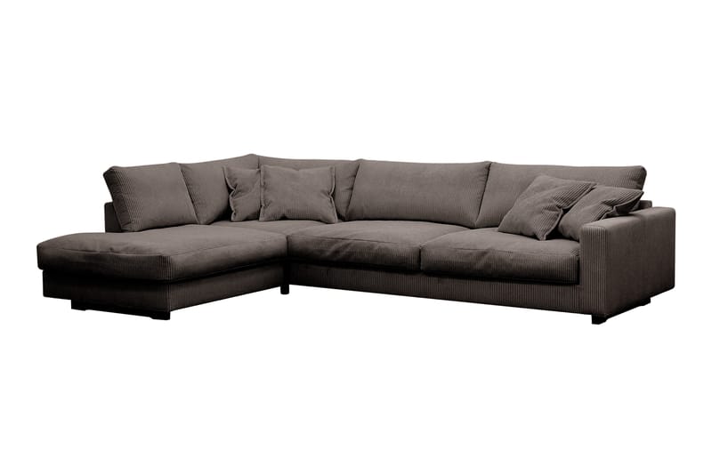 Valencia Extra Djup 4-sits Soffa med Schäslong Vänster - Taupe - Möbler - Soffa - Divansoffor & schäslongsoffa