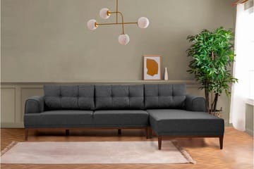 Valsot 4-sits Soffa med Divan - Antracit - Möbler - Soffa - Divansoffor & schäslongsoffa