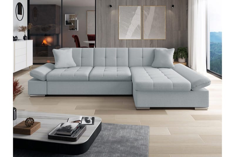 Vananda Soffa med Divan 3-sits - Blå - Möbler - Soffa - Divansoffor & schäslongsoffa