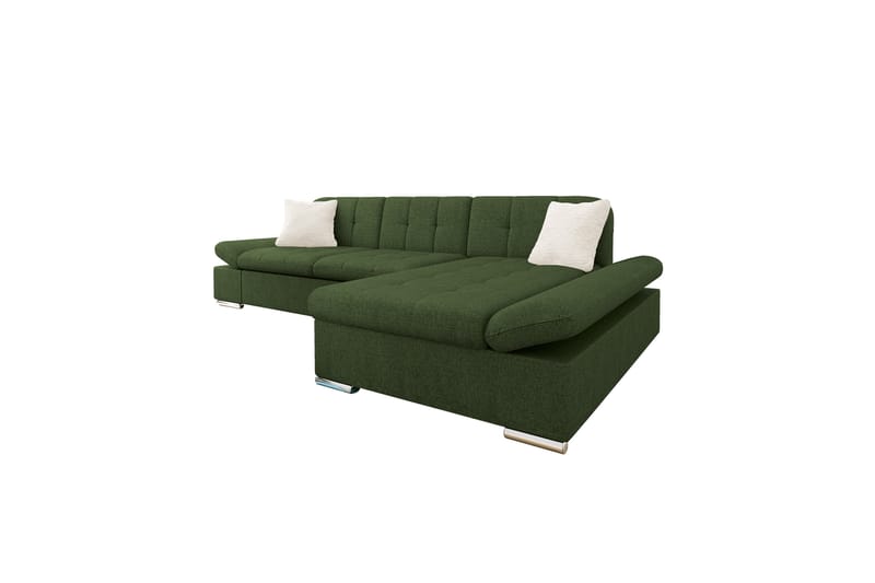 Vananda Soffa med Divan 3-sits - Grön - Möbler - Soffa - Divansoffor & schäslongsoffa