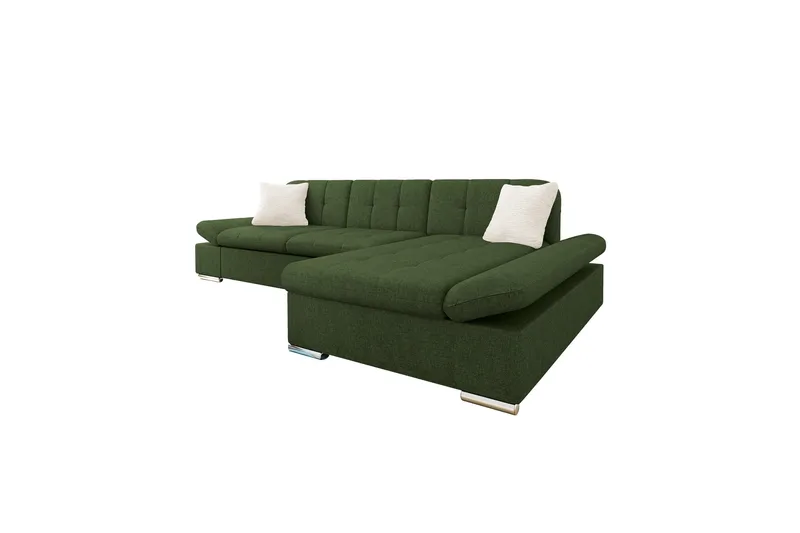 Vananda Soffa med Divan 3-sits - Grön - Möbler - Soffa - Divansoffor & schäslongsoffa
