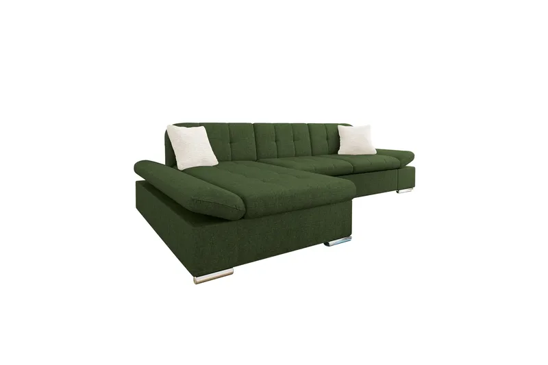 Vananda Soffa med Divan 3-sits - Grön - Möbler - Soffa - Divansoffor & schäslongsoffa