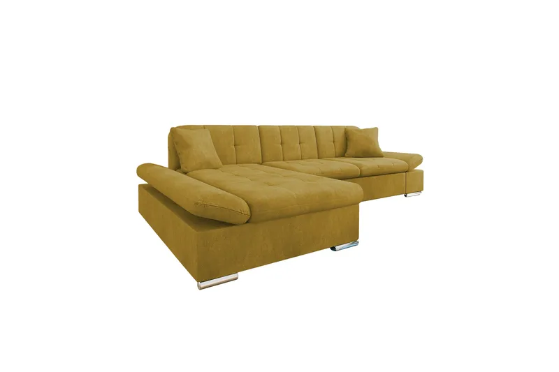 Vananda Soffa med Divan 3-sits - Gul - Möbler - Soffa - Divansoffor & schäslongsoffa