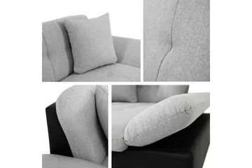 Vananda Soffa med Divan 3-sits i Sammet - Gul - Möbler - Soffa - Divansoffor & schäslongsoffa